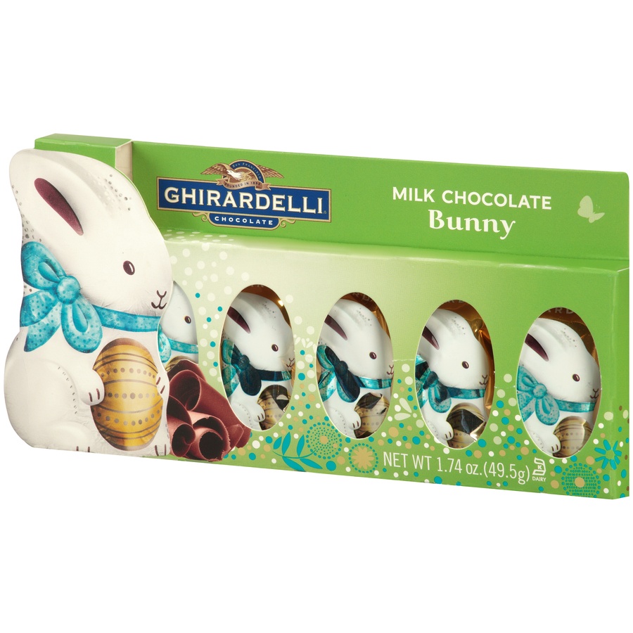 slide 3 of 8, Ghirardelli Milk Chocolate Bunny Gift, 5 ct; 1.74 oz