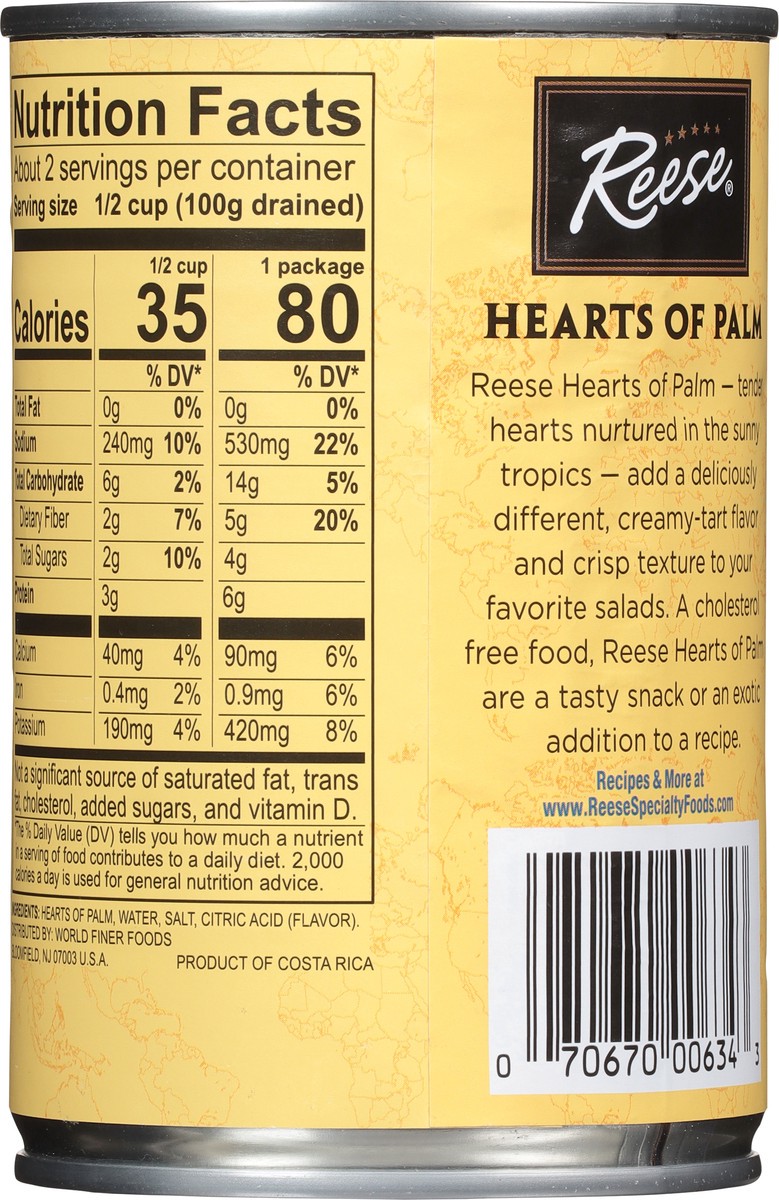 slide 5 of 9, Reese Sliced Hearts of Palm 14 oz, 14 oz