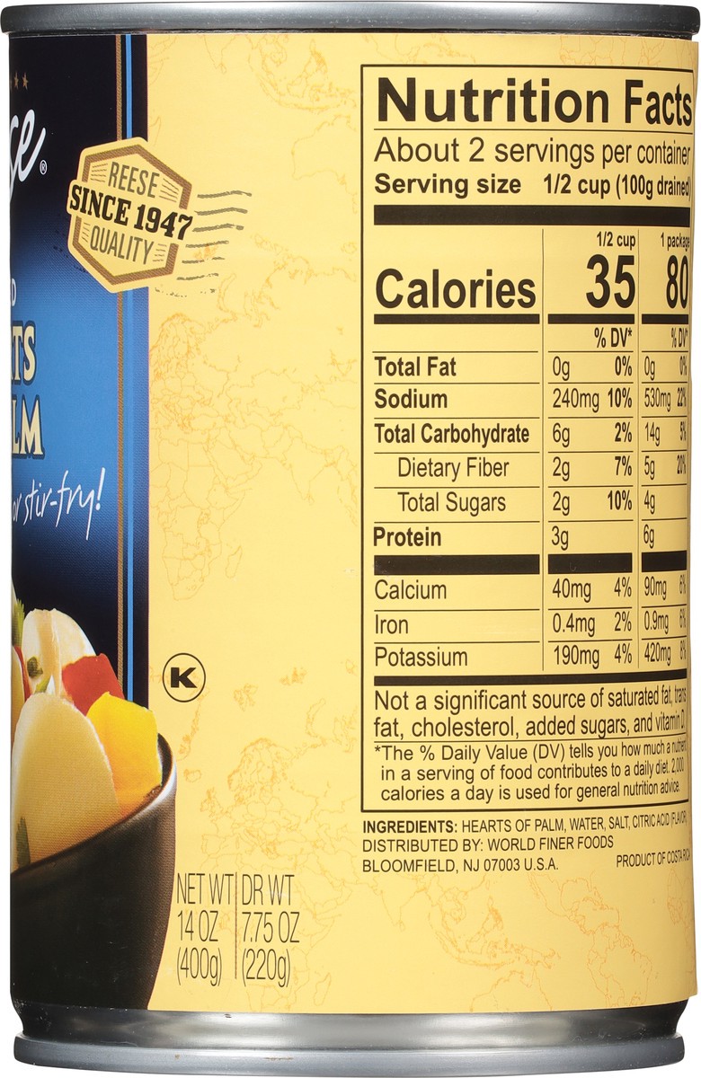 slide 8 of 9, Reese Sliced Hearts of Palm 14 oz, 14 oz