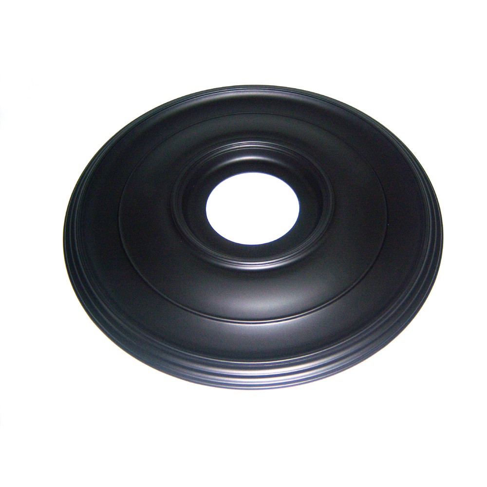 slide 1 of 4, allen + roth 16-in W x 16-in L Traditional Painted Bronze Composite Whole Ceiling Medallion, 1 ct