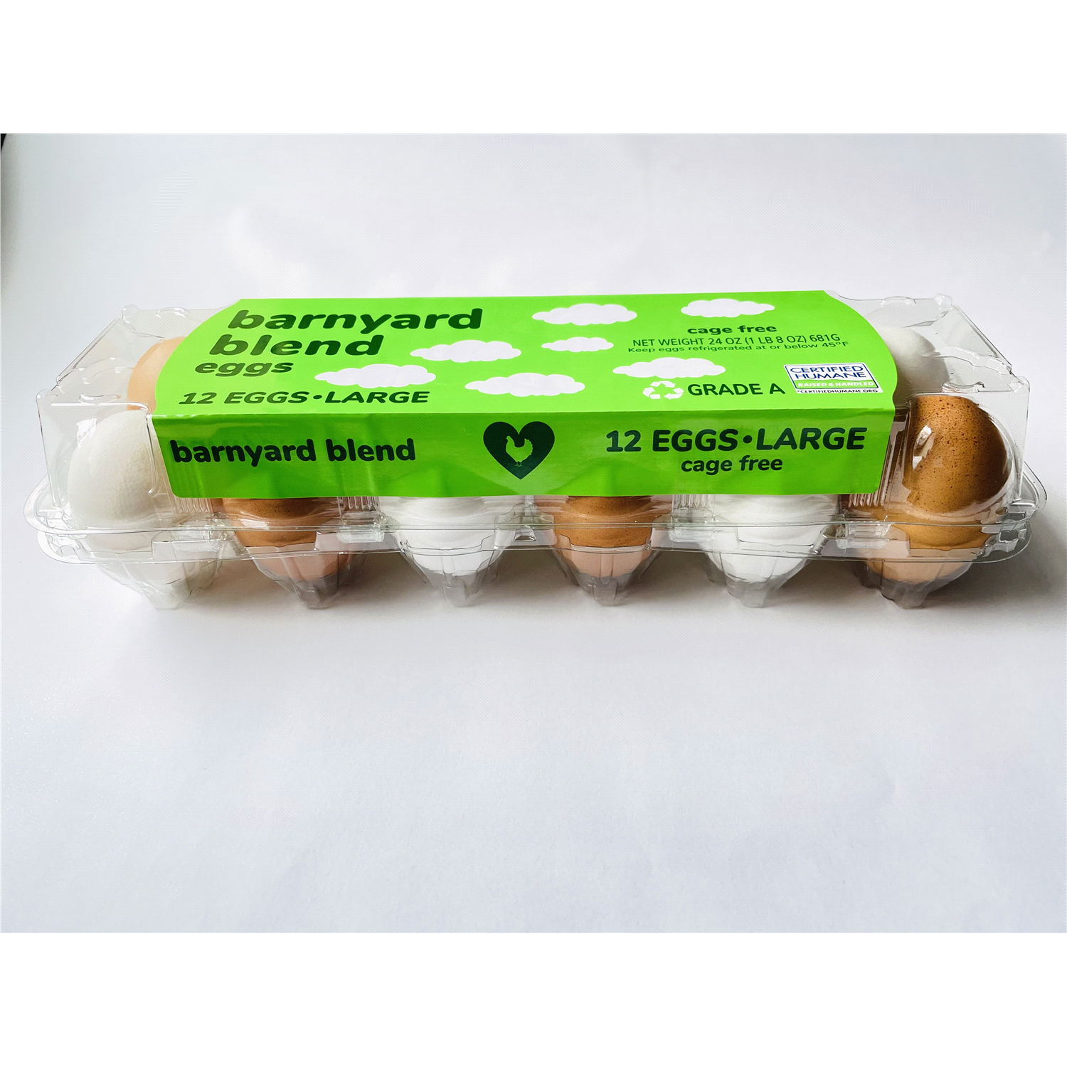 slide 1 of 2, No Brand Love Your Eggs Large Eggs, 1 doz