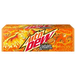 Mountain Dew Live Wire Soda Citrus Orange - 144 fl oz
