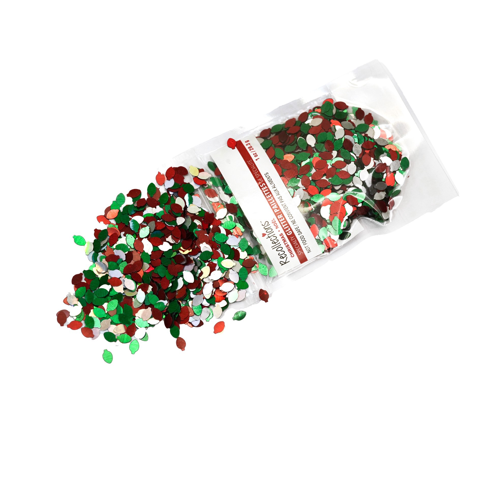 slide 2 of 3, Christmas Lights Specialty Glitter By Recollections, 1 oz