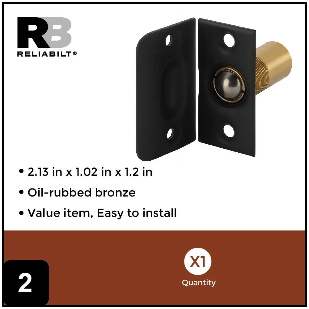 slide 3 of 6, RELIABILT Oil-Rubbed Bronze Adjustable Ball Catch, 1 ct