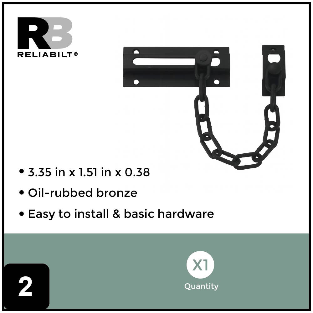 slide 3 of 6, RELIABILT 3-1/3-in Oil-Rubbed Chain Guards, 1 ct