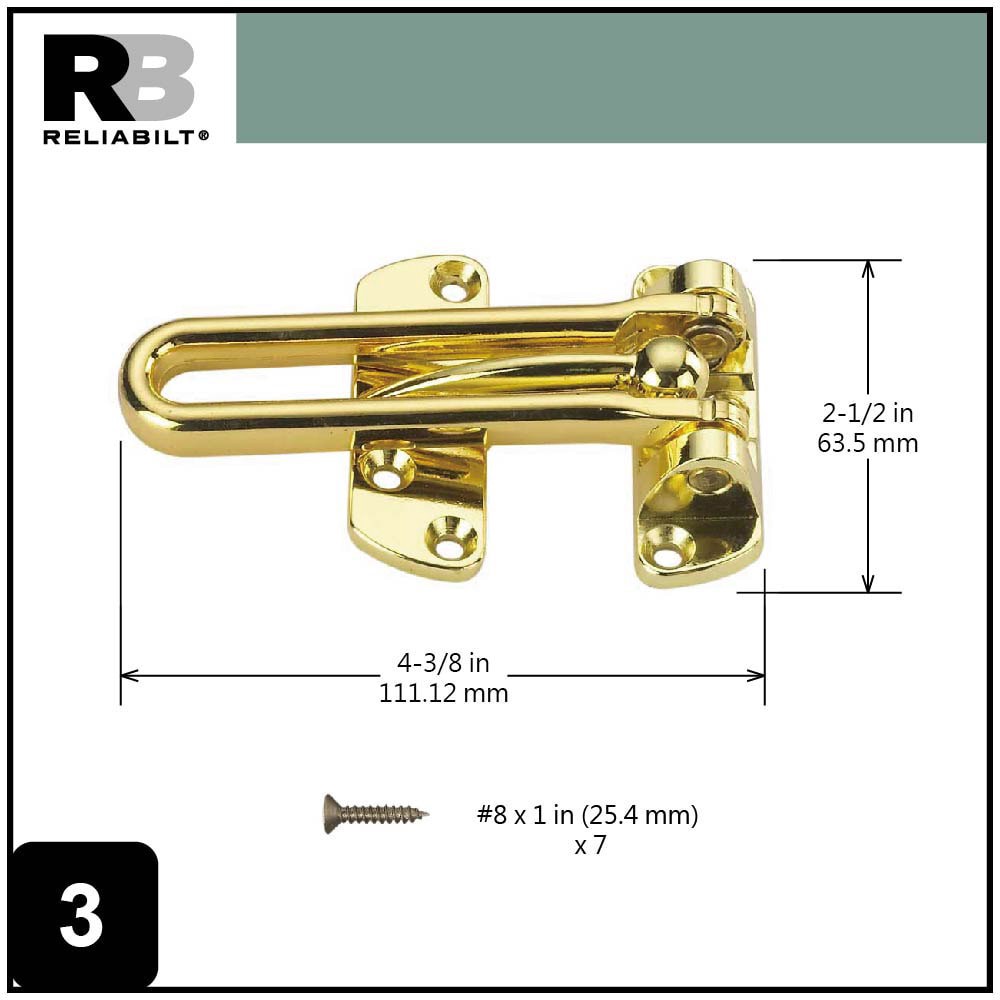slide 3 of 6, RELIABILT 4-7/50-in Gloss Swing guards, 1 ct