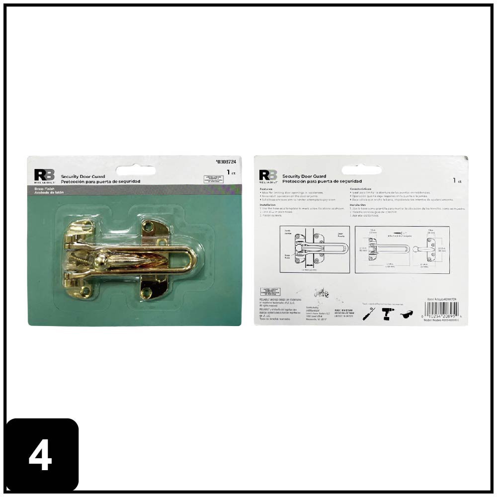 slide 4 of 6, RELIABILT 4-7/50-in Gloss Swing guards, 1 ct