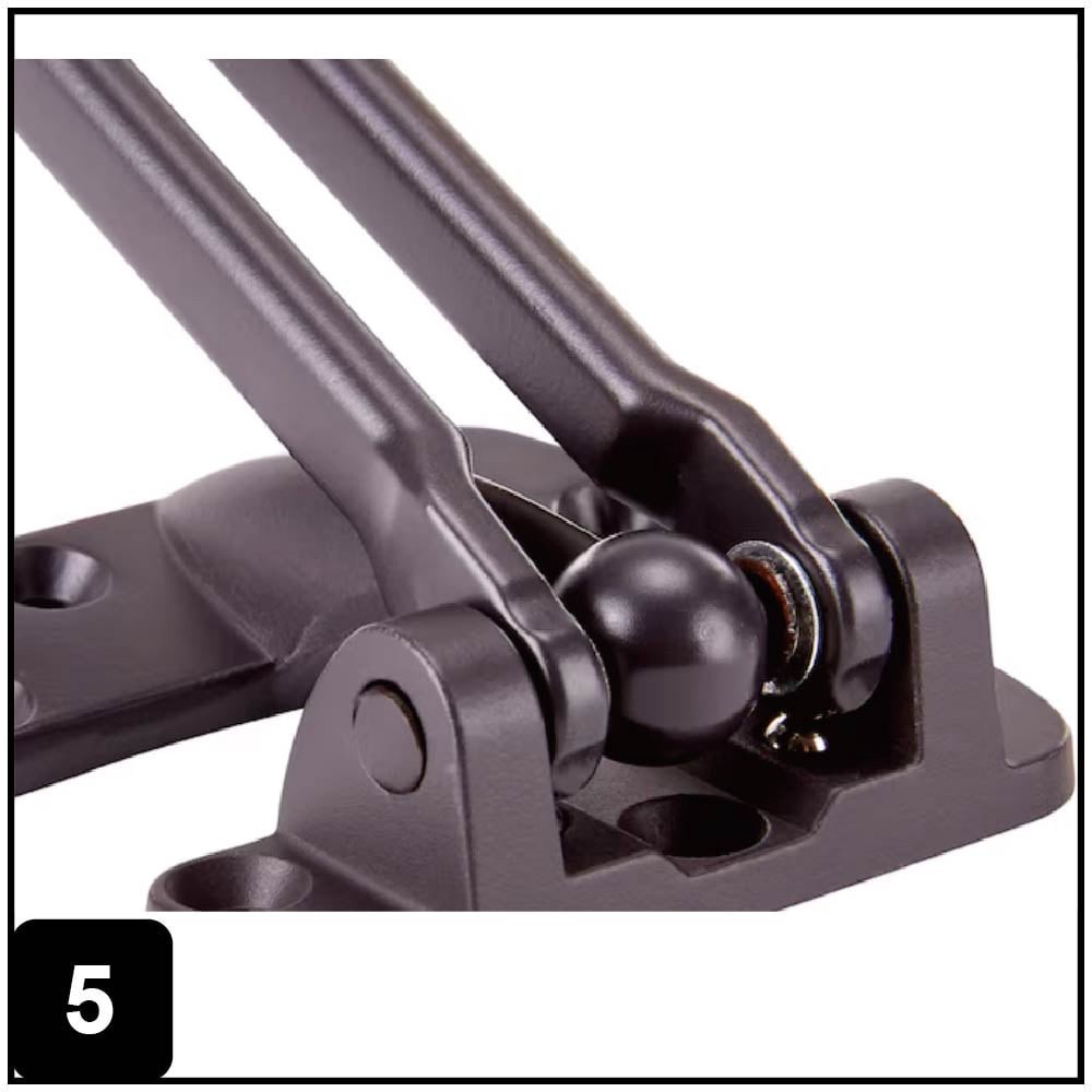 slide 6 of 6, RELIABILT 4-7/50-in Oil-rubbed Swing guards, 1 ct