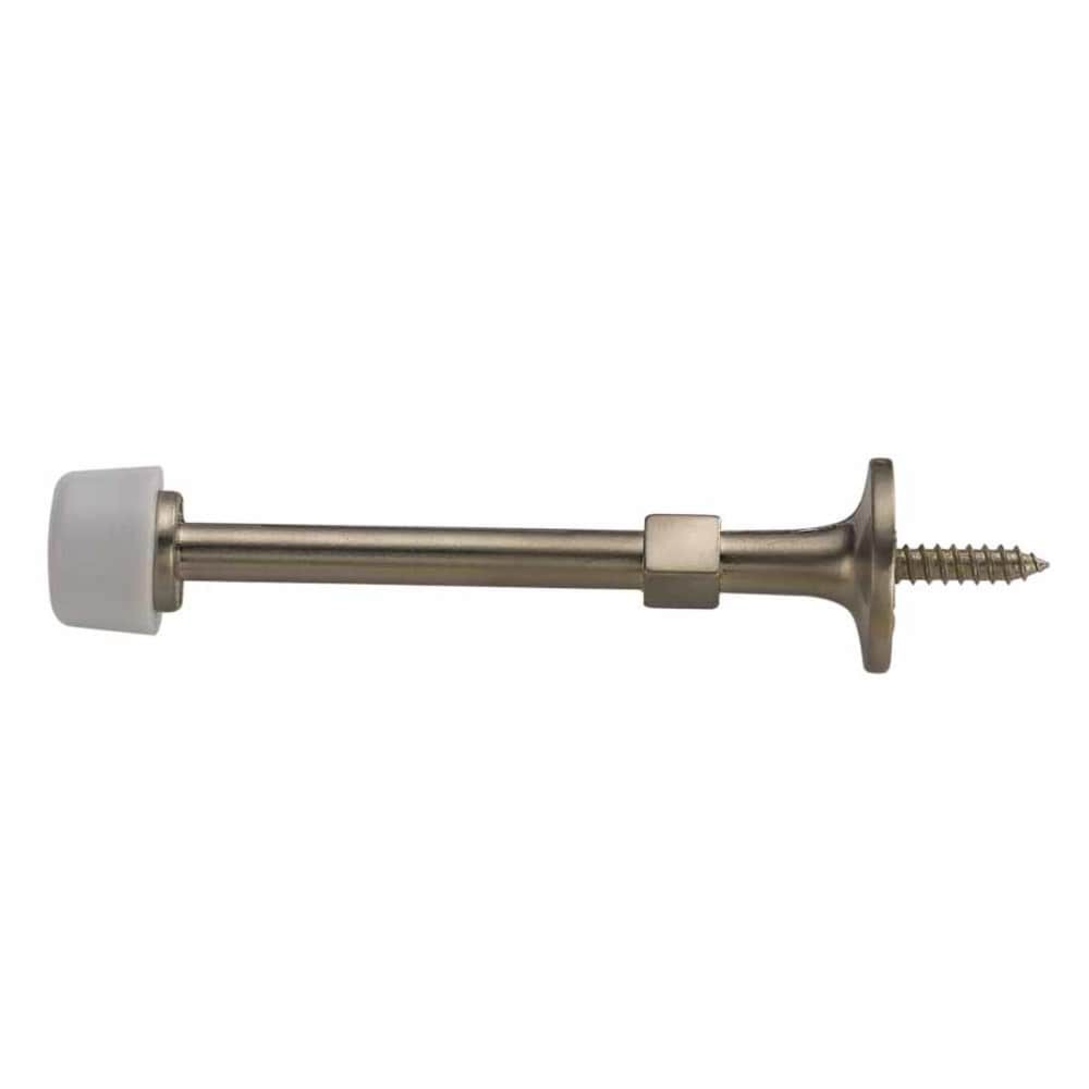 slide 1 of 6, RELIABILT 3-1/2-in Satin nickel Rigid Door Stop, 1 ct