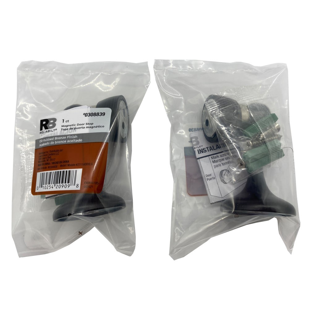 slide 5 of 6, RELIABILT 3-in Oil-rubbed bronze Wall protector Door Stop, 1 ct