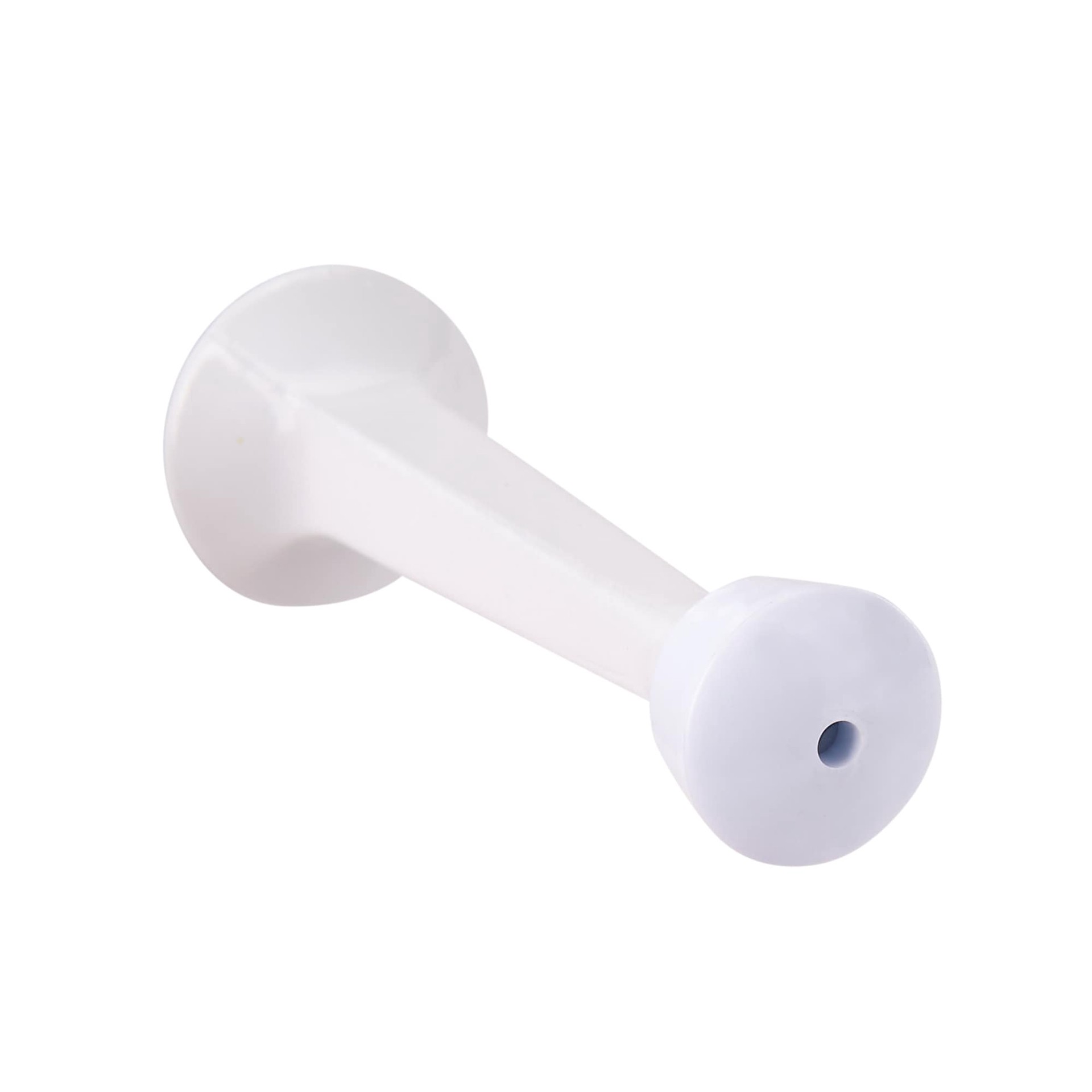 slide 2 of 6, RELIABILT 3-7/10-in White Rigid Door Stop, 1 ct
