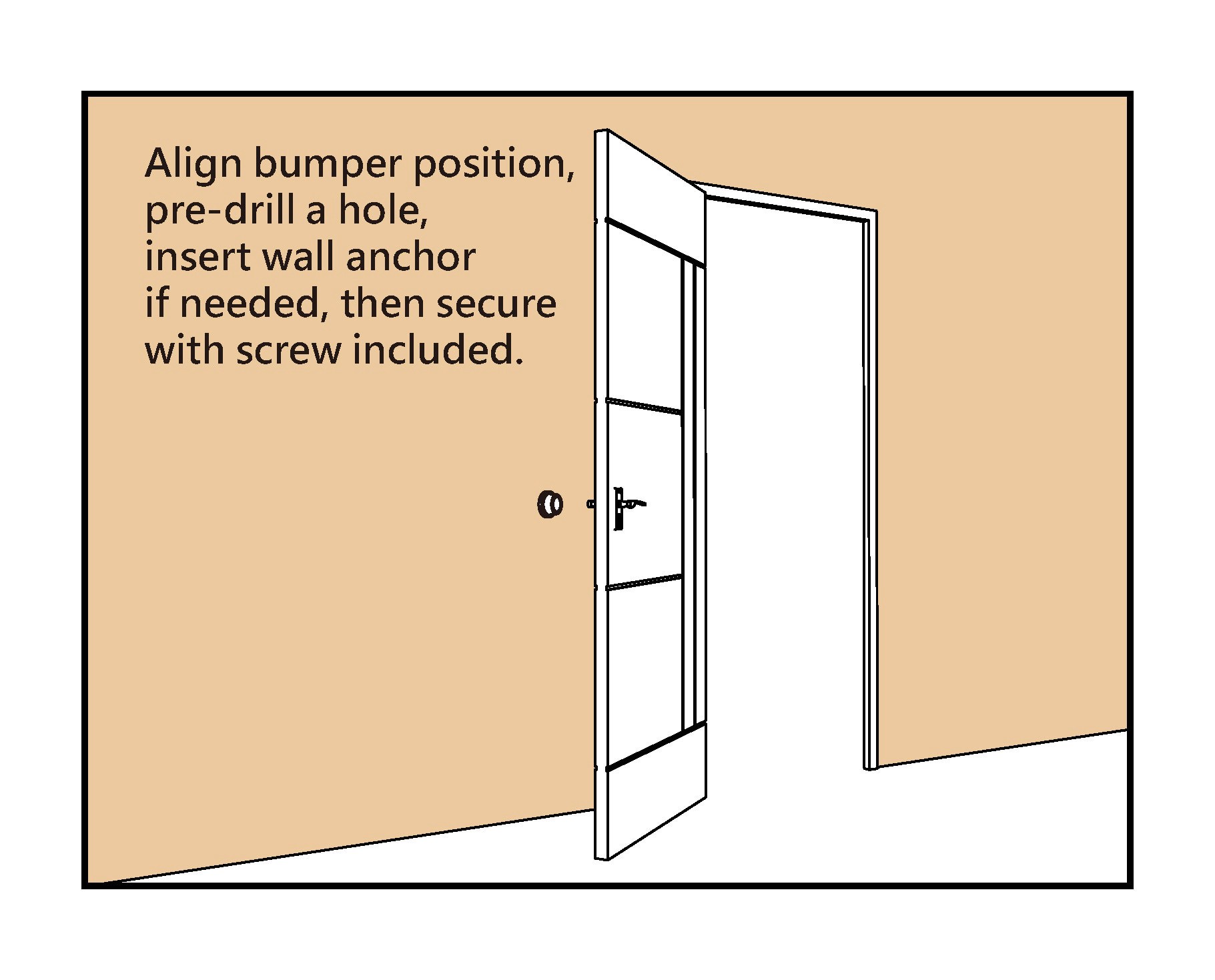 slide 2 of 5, RELIABILT 7/8-in White Concave bumper Door Stop 2 -Pack, 1 ct