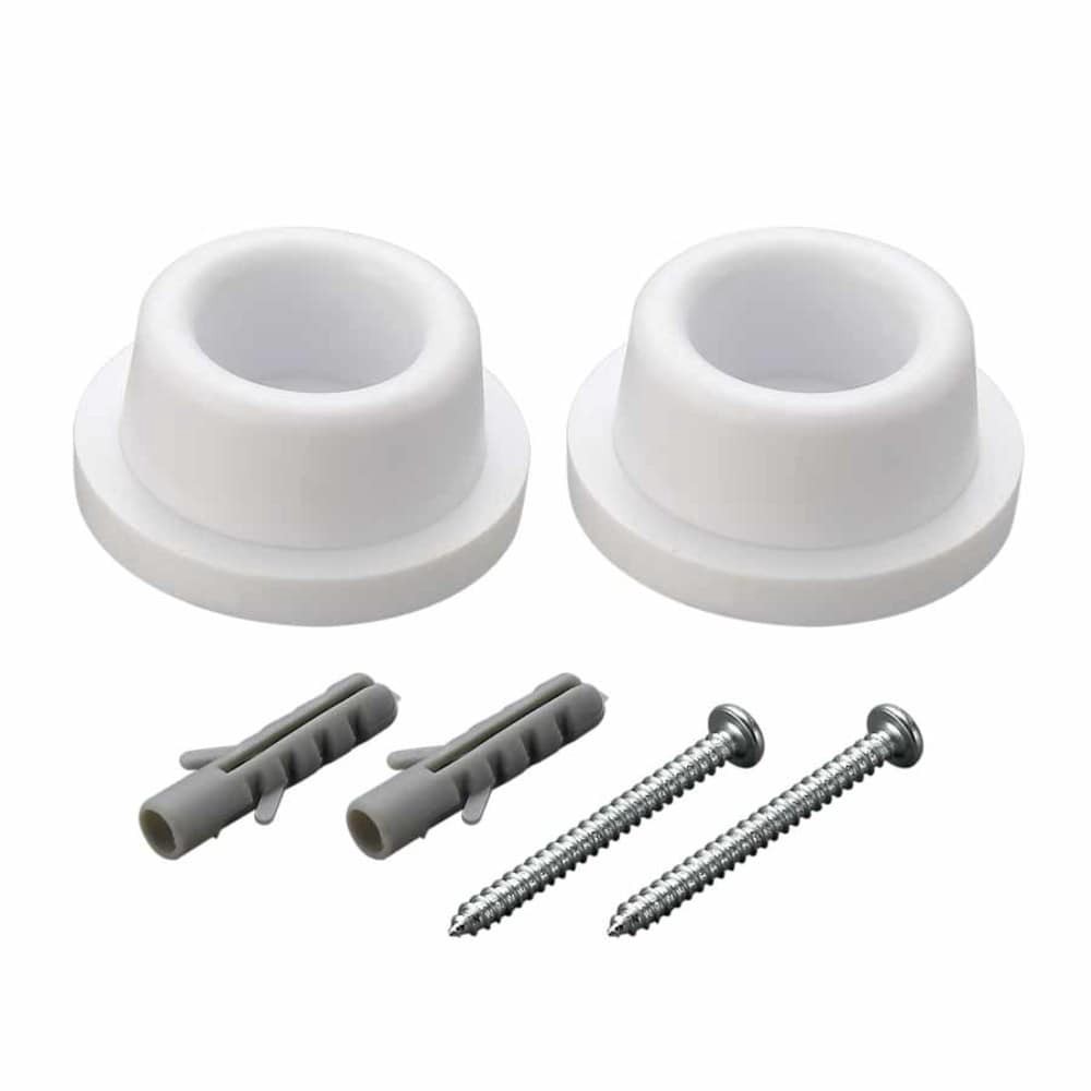 slide 1 of 5, RELIABILT 7/8-in White Concave bumper Door Stop 2 -Pack, 1 ct