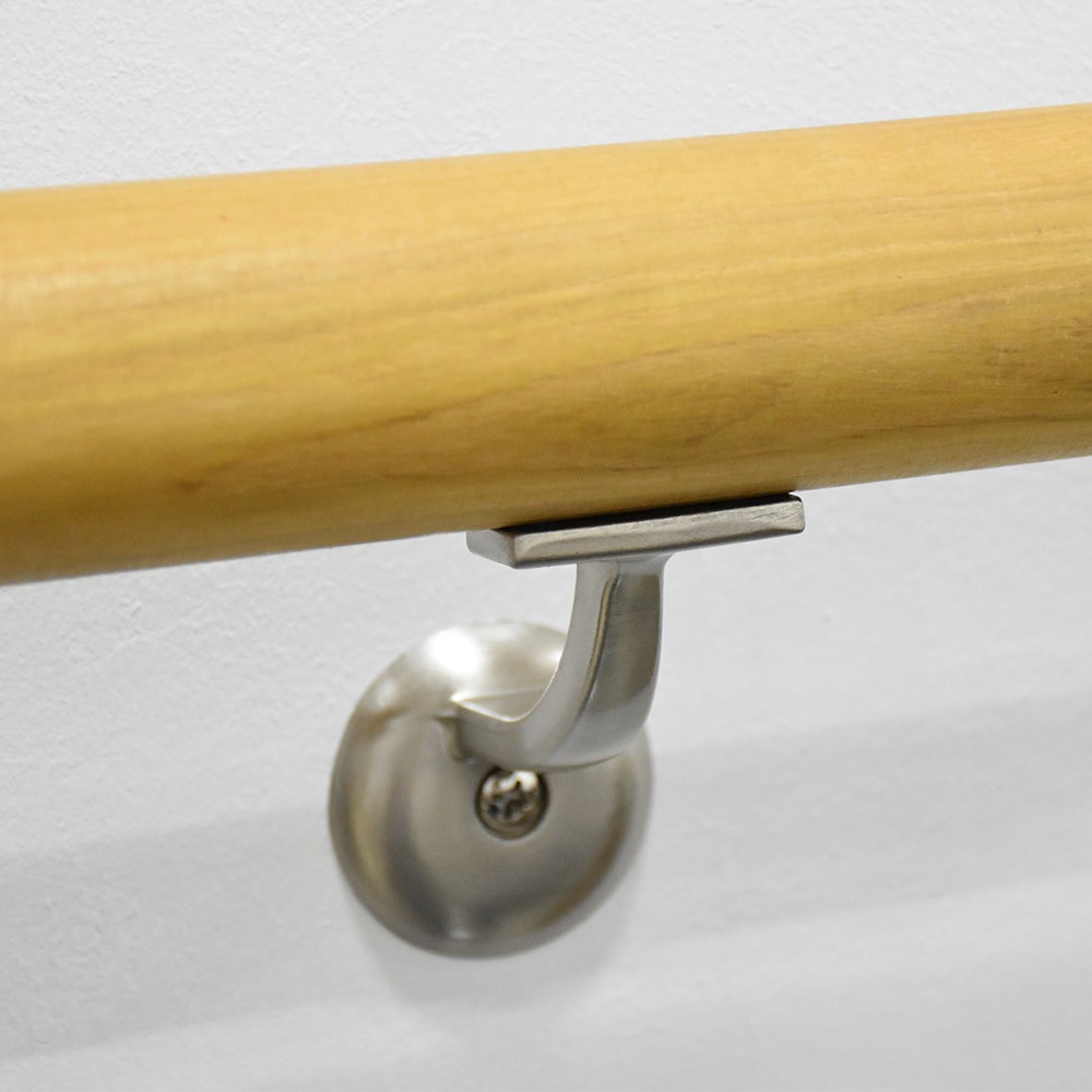 slide 3 of 5, RELIABILT 2.125-in x 3-in Satin Nickel Painted Zinc alloy Interior Handrail bracket, 1 ct