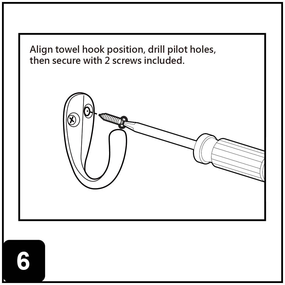 slide 6 of 6, RELIABILT Robe hooks Polished Chrome Single-Hook Wall Mount Towel Hook, 1 ct