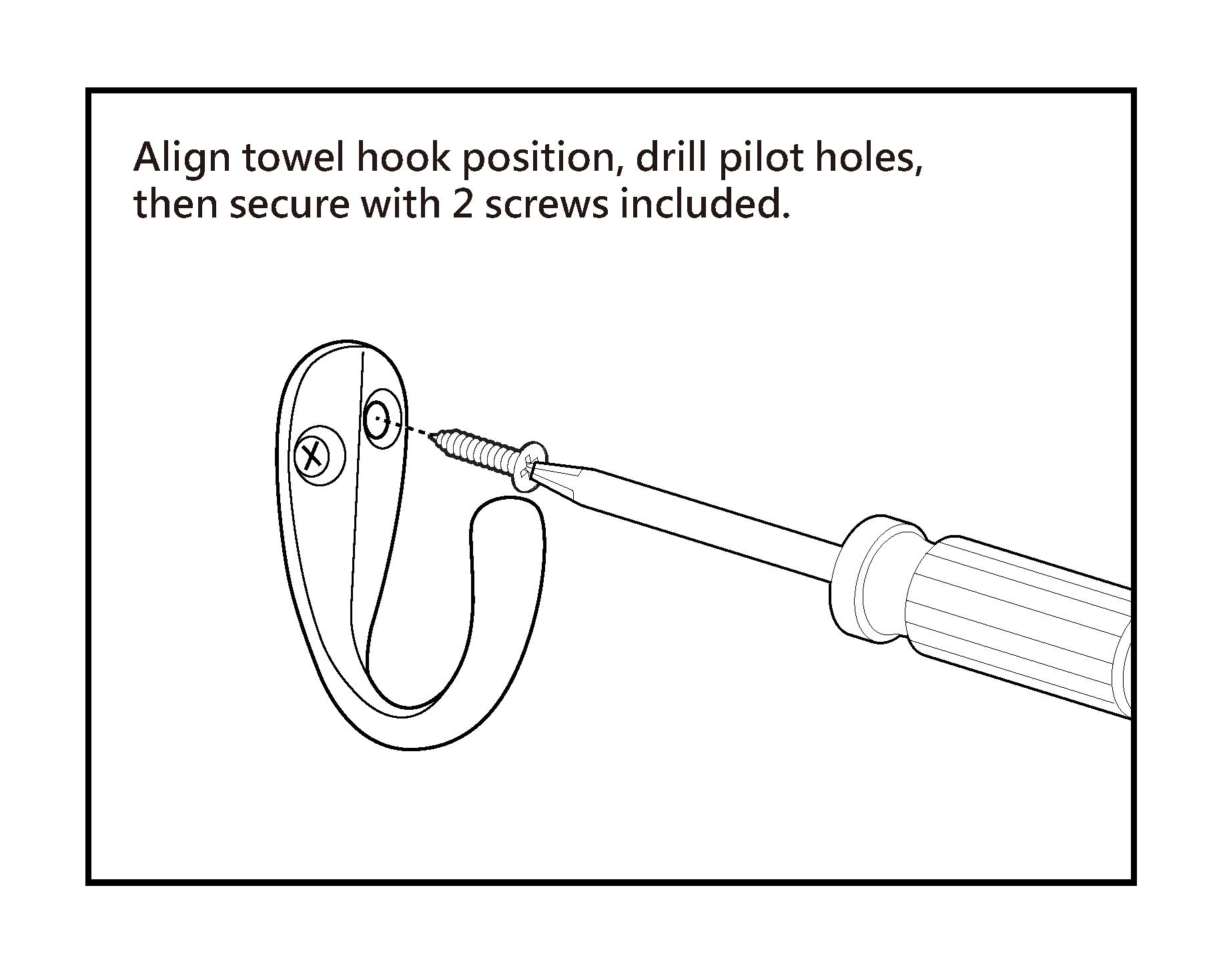 slide 2 of 5, RELIABILT Robe hooks White Single-Hook Wall Mount Towel Hook, 1 ct
