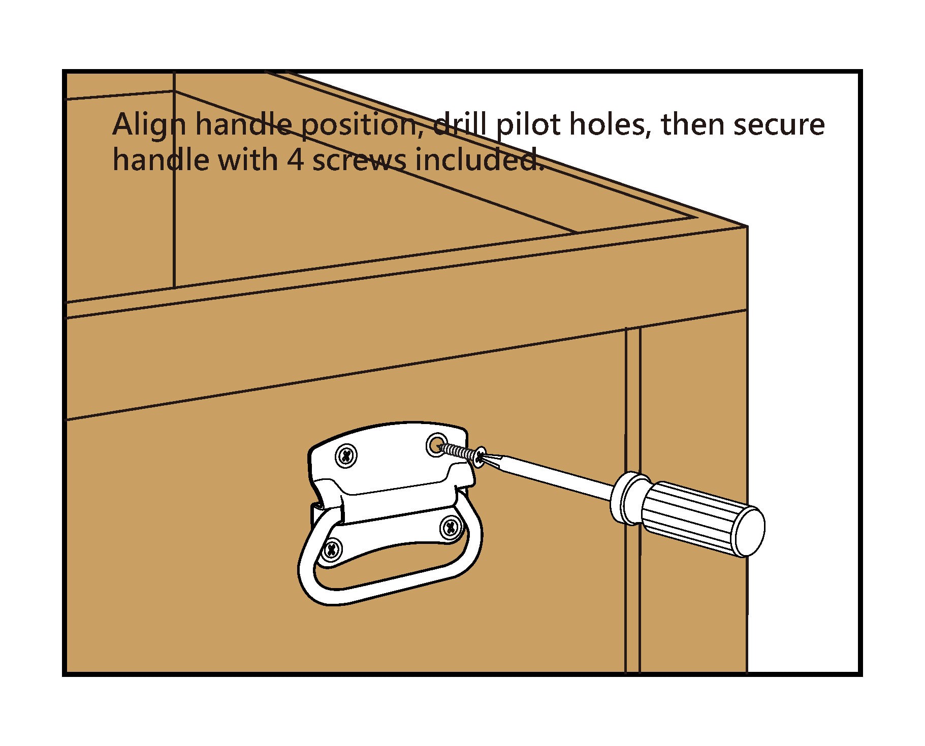 slide 2 of 5, RELIABILT Gate pull 3-1/2-in Zinc Gate Handle, 1 ct