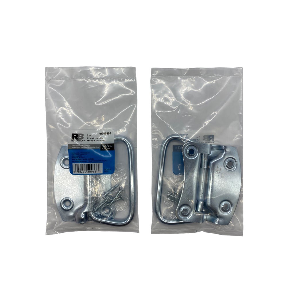 slide 4 of 5, RELIABILT Gate pull 3-1/2-in Zinc Gate Handle, 1 ct