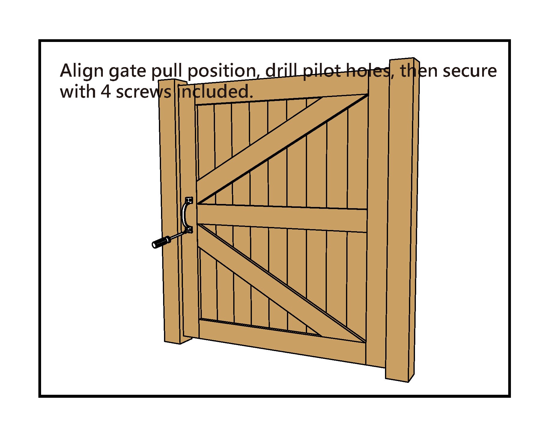 slide 3 of 6, RELIABILT Gate pull Chrome Screen/Storm door New installation Pull screen/storm door handle, 1 ct