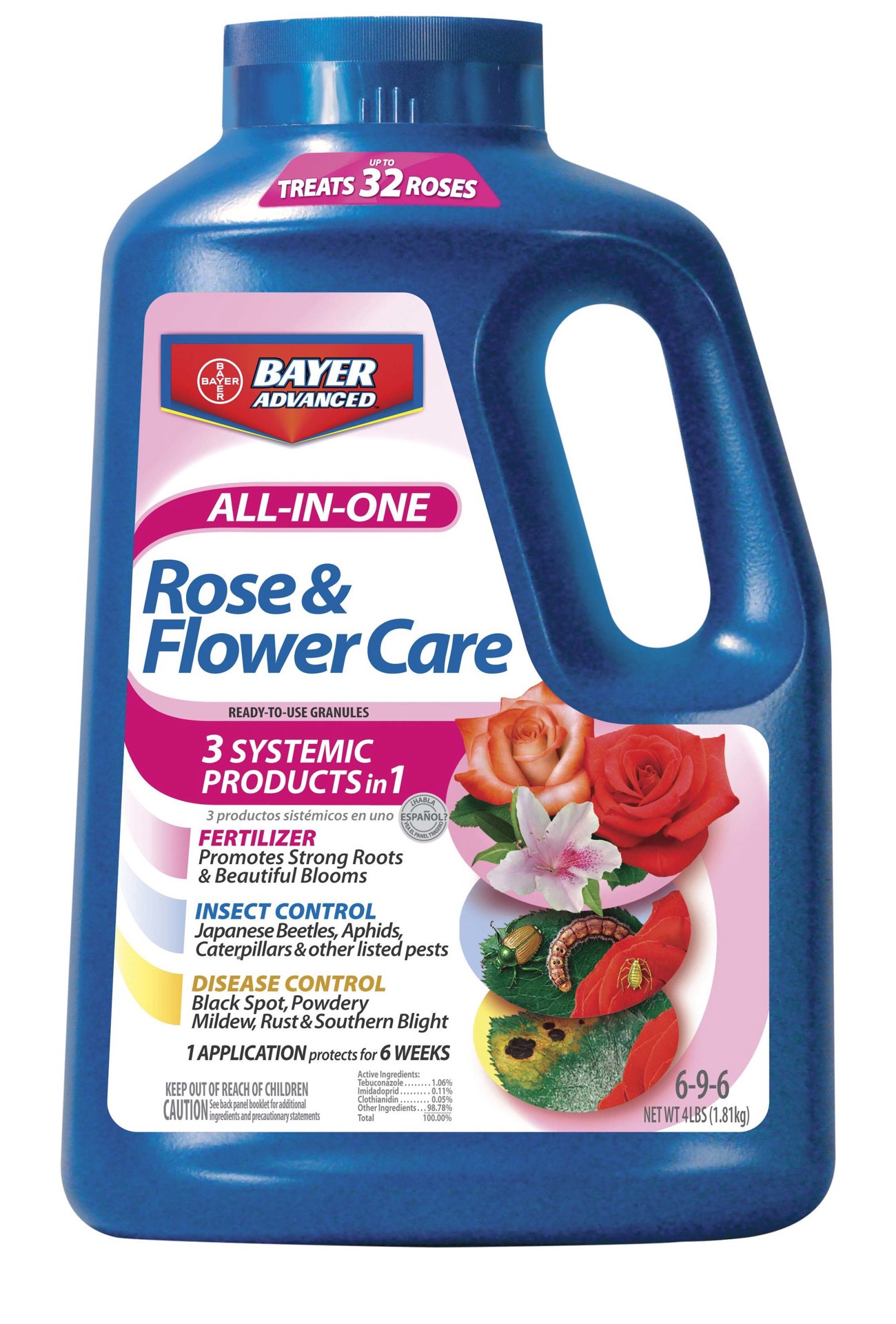 slide 5 of 6, BioAdvanced All-in-One Rose and Flower Care 4-lb Water-soluble Granules Flower Food, 1 ct