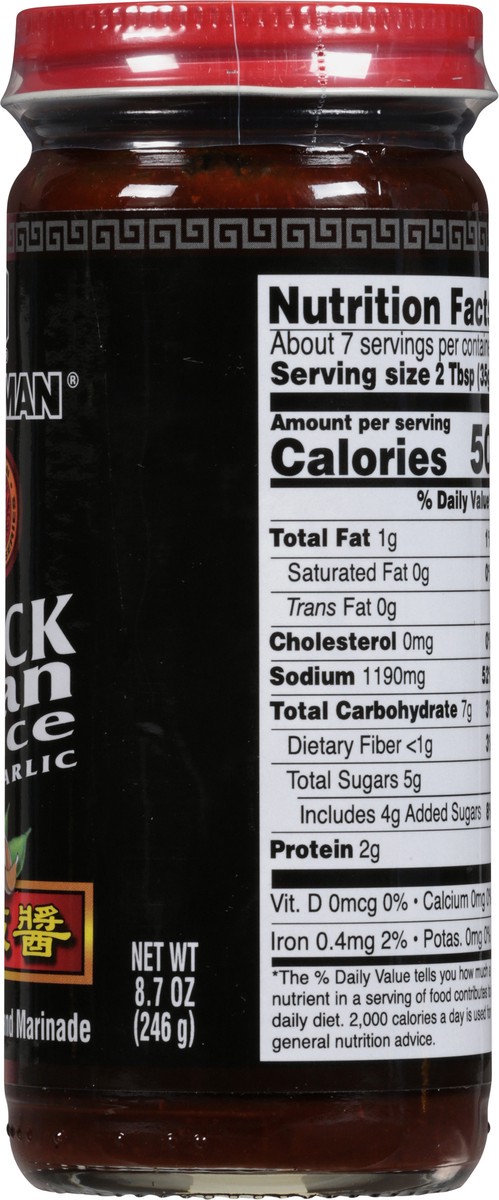 slide 7 of 8, Kikkoman Black Bean Sauce with Garlic 8.7 oz, 8.7 oz