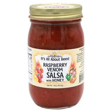 slide 1 of 1, It's All About Bees! Raspberry Venom Salsa With Honey, 16 oz