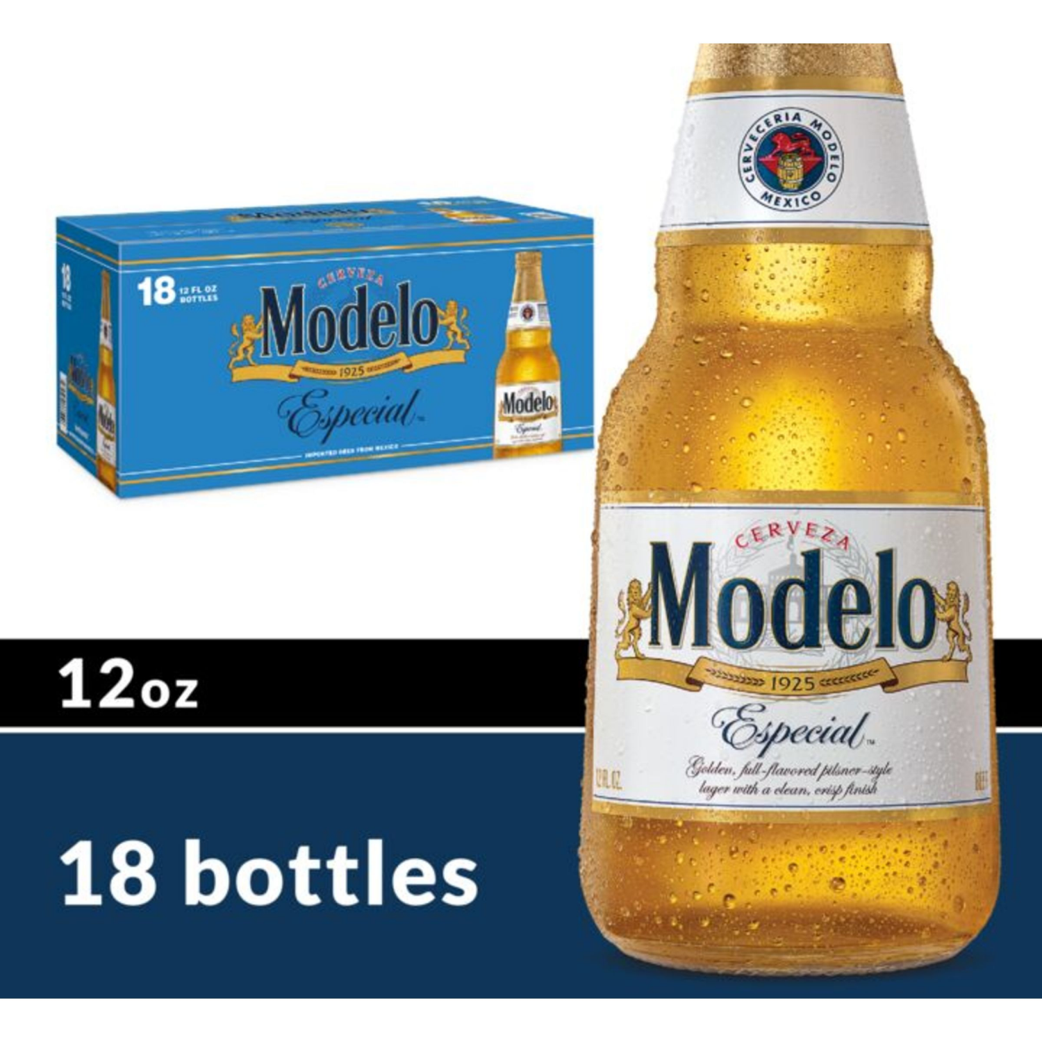 slide 2 of 8, Modelo Especial Mexican Lager Import Beer, 18 ct