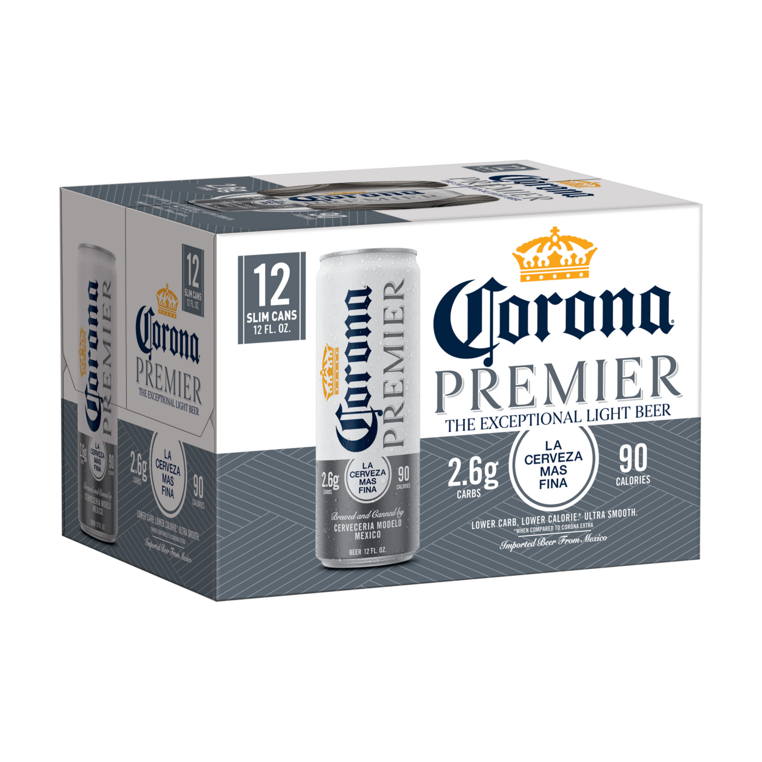 slide 4 of 8, Corona Premier Mexican Lager Import Light Beer, 12 ct; 12 fl oz