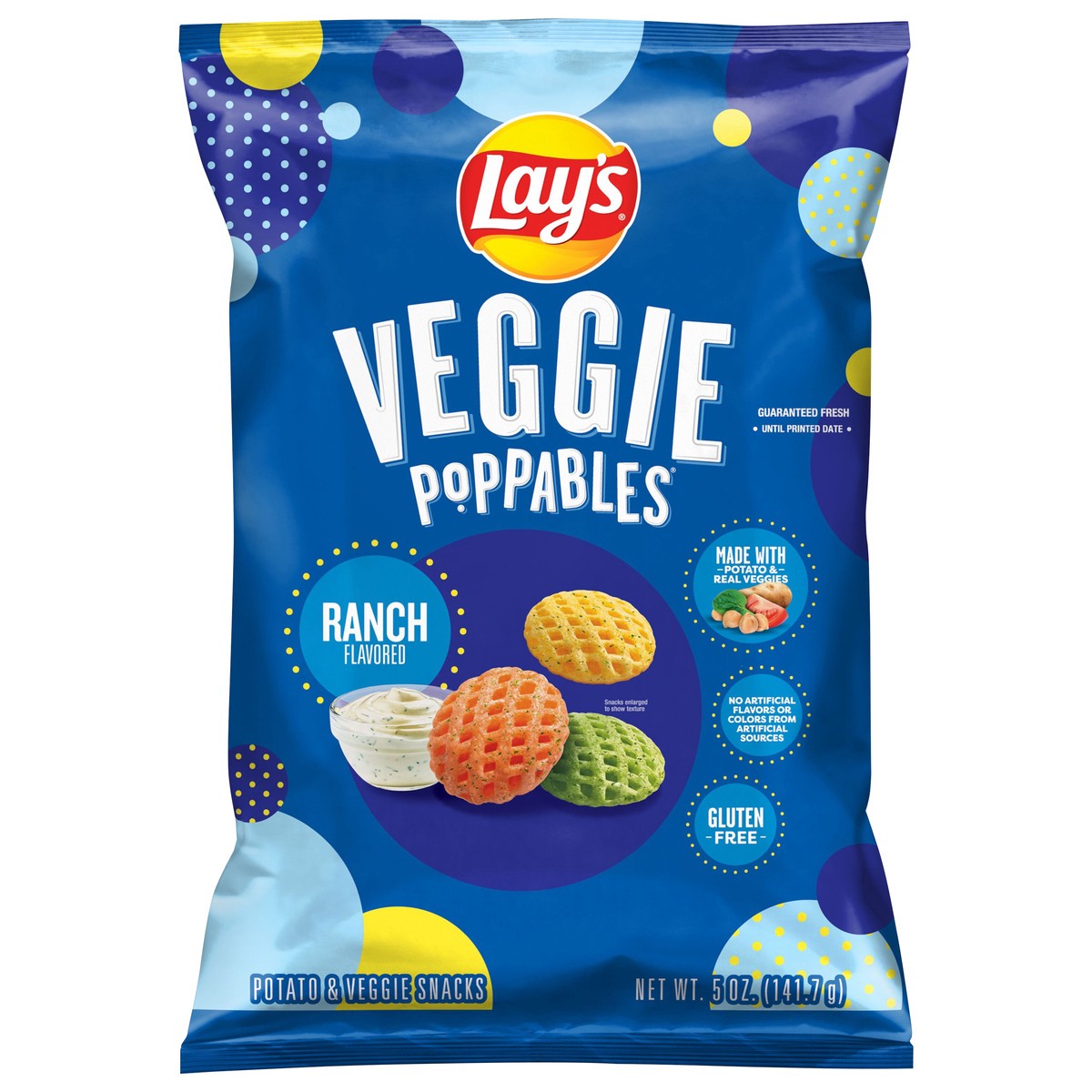 slide 6 of 9, Lay's Veggie Poppables Potato & Veggie Snacks Ranch Flavored 5 Oz, 5 oz