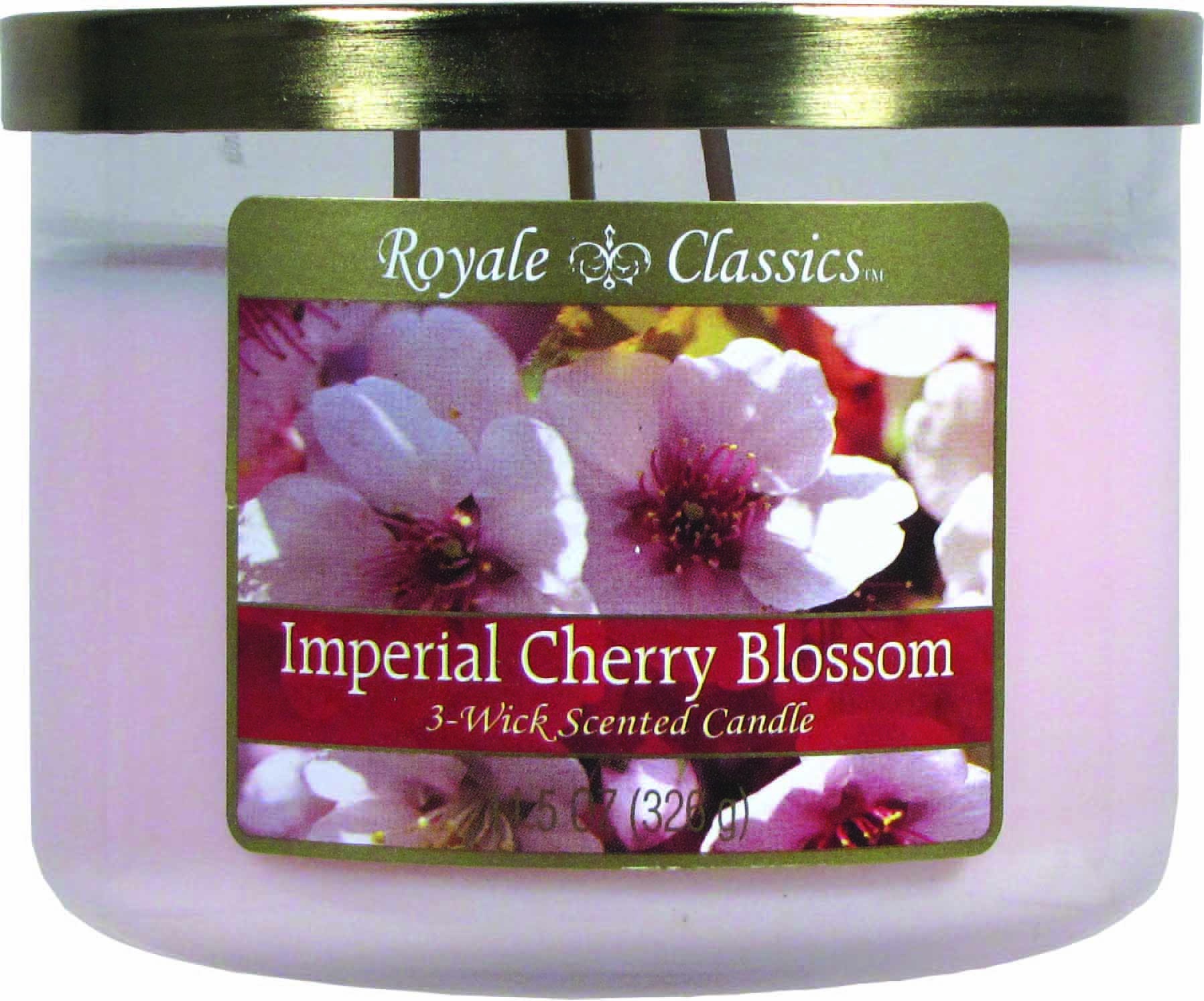 slide 1 of 1, Candle-Lite Royal ClassicsFilled Jar Candle, Imperial Cherry Blossom, 11.5 oz