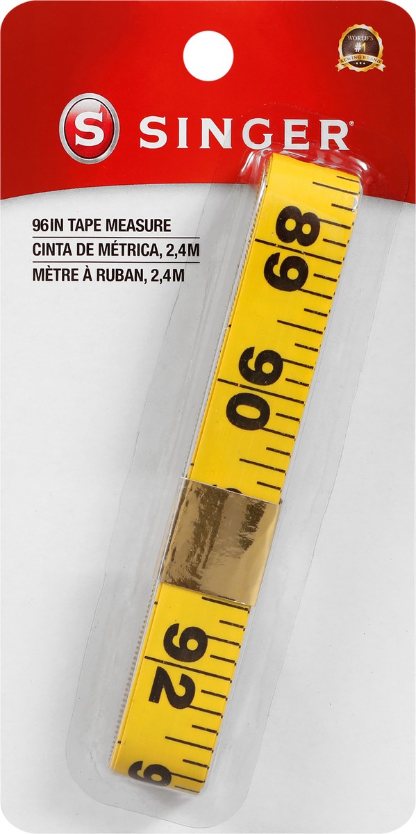 slide 2 of 3, Singer Heavy-Duty Vinyl Tape Measure - Yellow, 1 ct