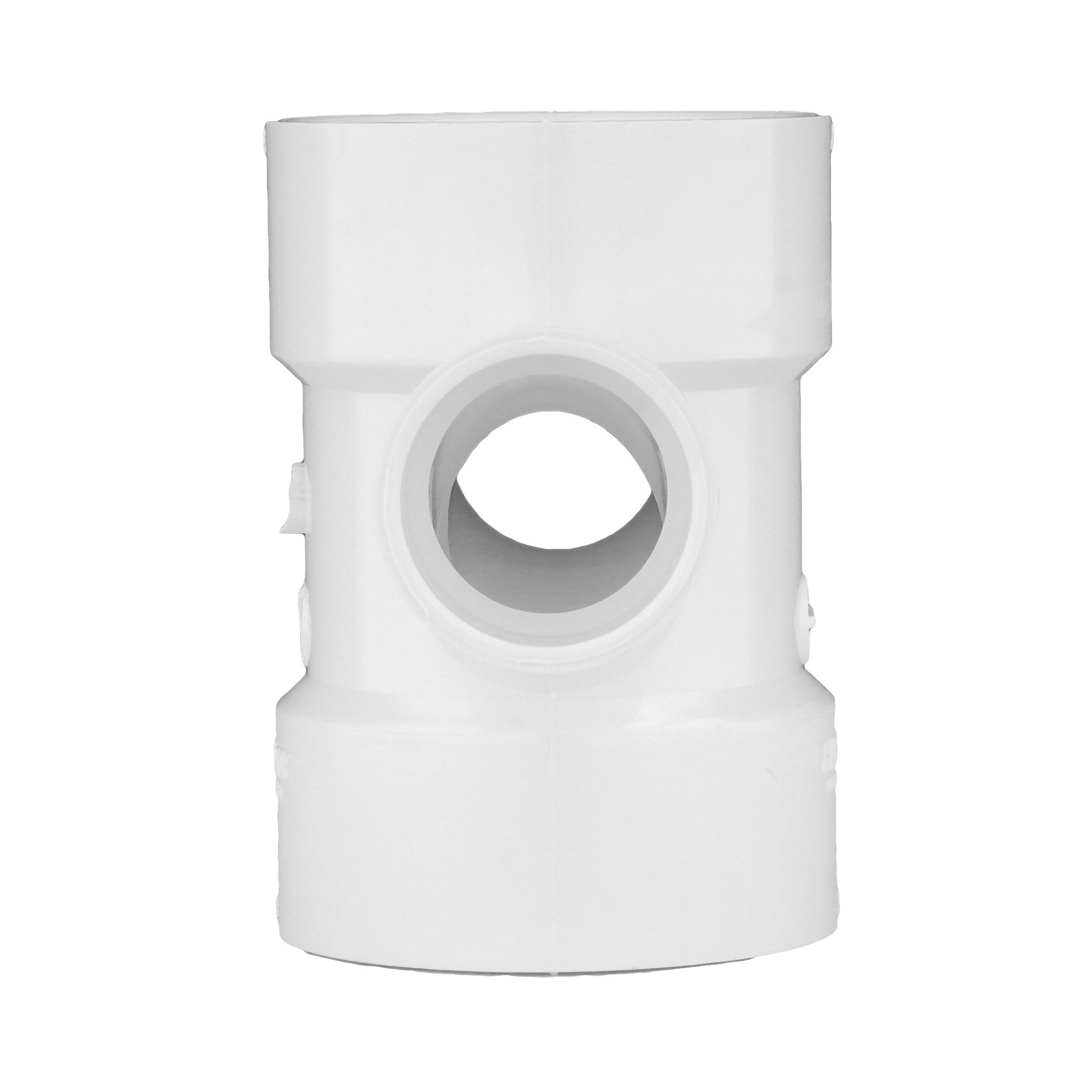 slide 2 of 6, Charlotte Pipe 2-in x 2-in x 1-1/2-in x 1-1/2-in PVC DWV Reducing Double Sanitary Tee, 1 ct