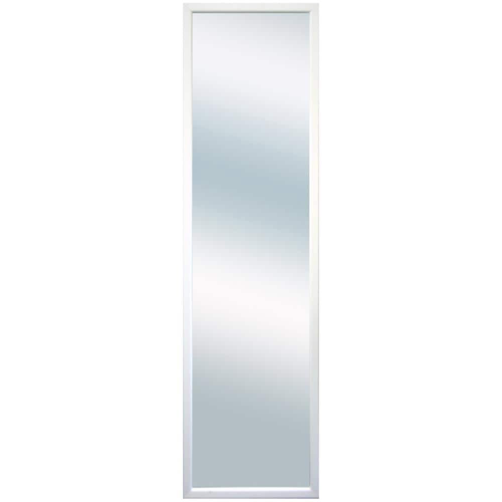 slide 1 of 1, Value door mirror 13.5-in W x 49-in H White Framed Full Length Door Mirror, 1 ct