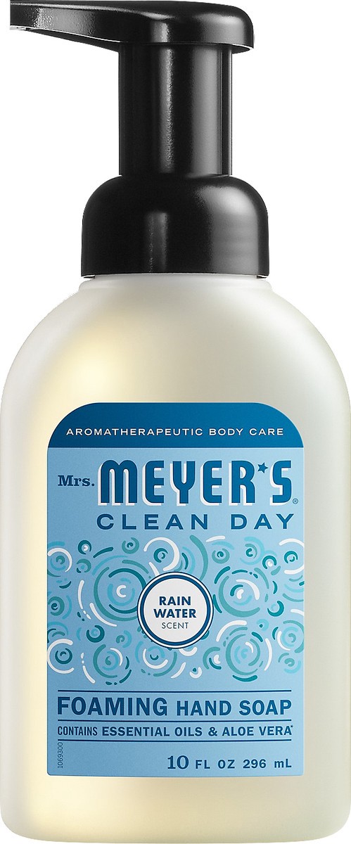 slide 2 of 3, Mrs. Meyer's Clean Day Foaming Hand Soap, Rain Water Scent, 10 Ounce Bottle, 10 fl oz