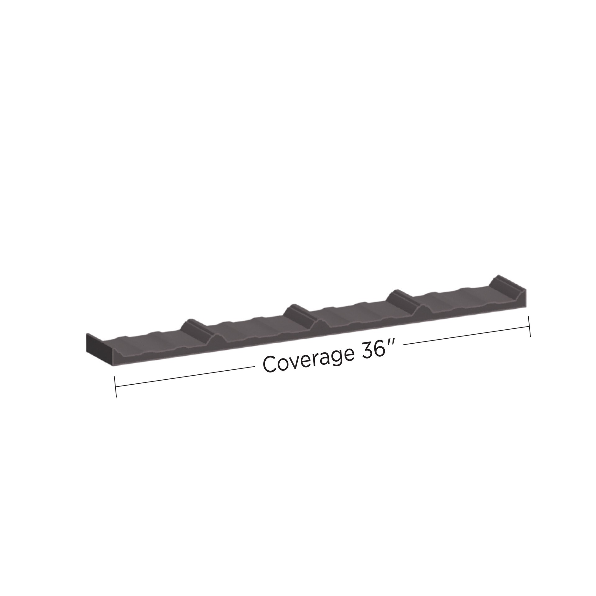 slide 2 of 4, Union Corrugating Foam Solid Roof Panel Closure Strip, 1 ct