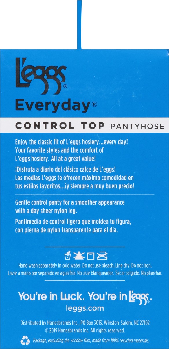 slide 7 of 12, L'eggs Everyday Nude Control Top Pantyhose Q Extra Value 3 ea, 3 ct