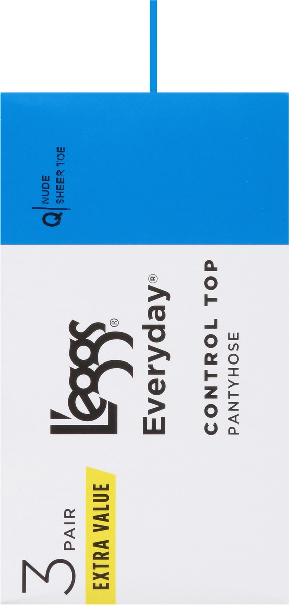 slide 8 of 12, L'eggs Everyday Nude Control Top Pantyhose Q Extra Value 3 ea, 3 ct