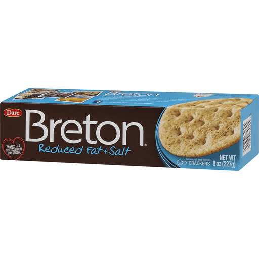 slide 3 of 9, Dare Foods Breton Reduced Fat Salt Crackers, 8 oz