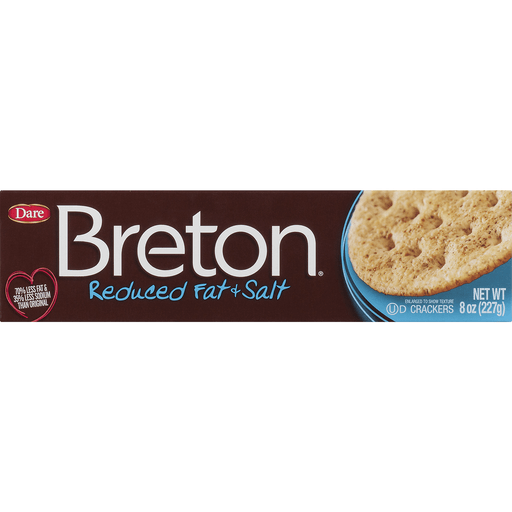 slide 4 of 9, Dare Foods Breton Reduced Fat Salt Crackers, 8 oz