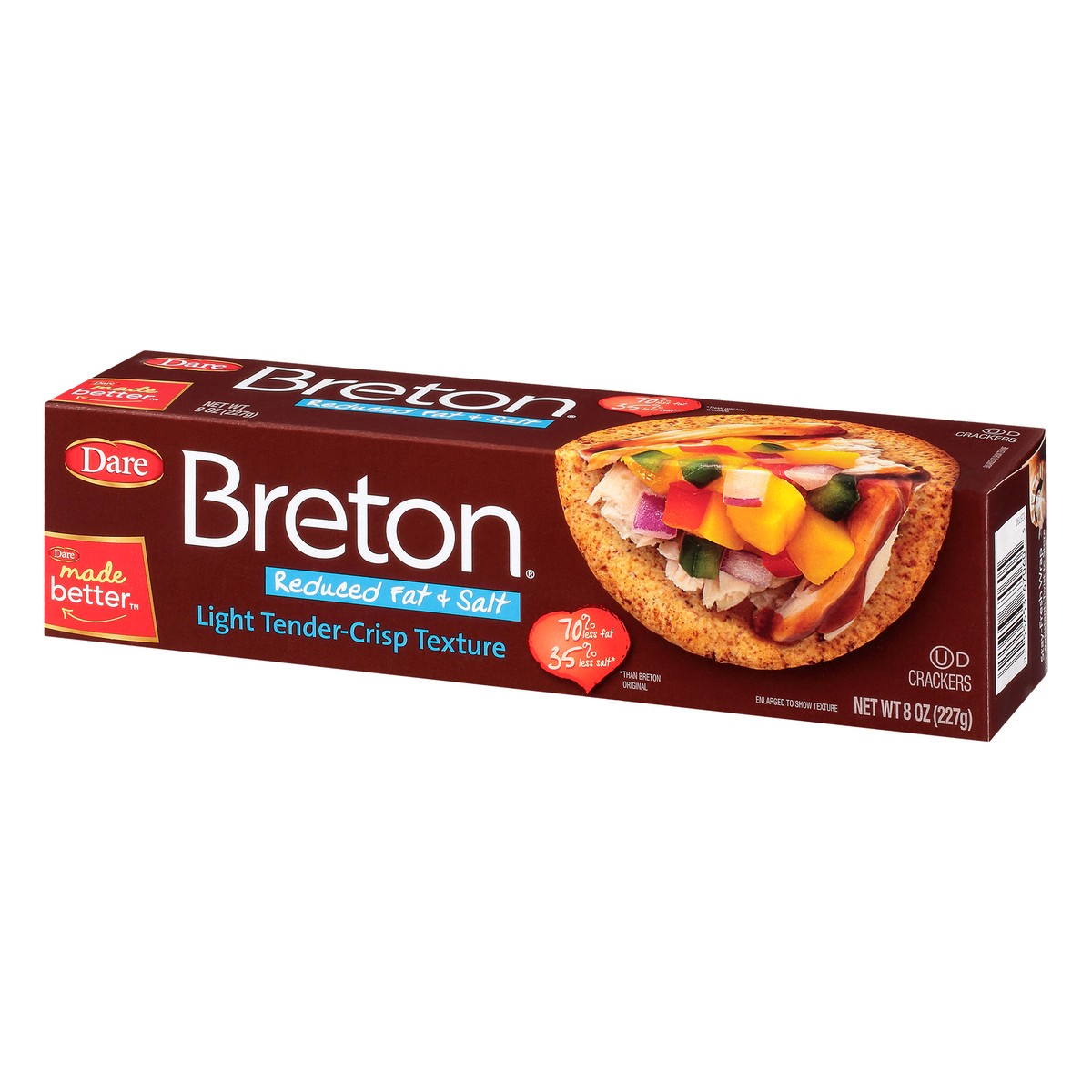 slide 9 of 13, Breton Dare Foods Breton Reduced Fat Salt Crackers, 8 oz