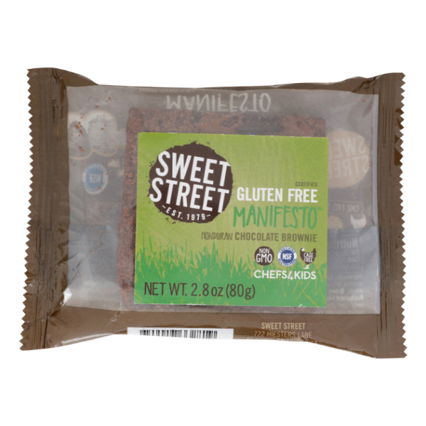 slide 1 of 1, Sweet Street Desserts Brownie Honduran Choc, 2.8 oz