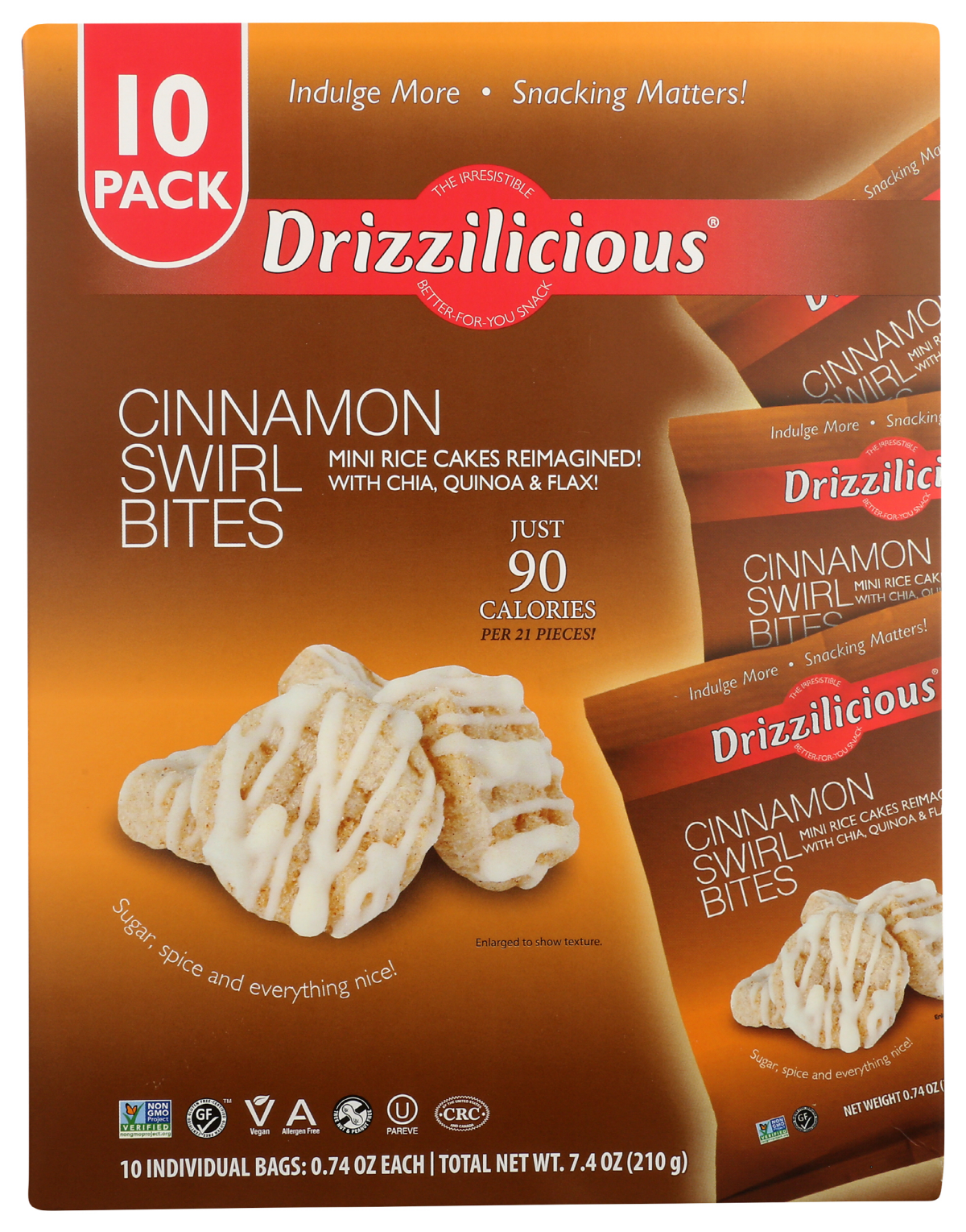 slide 1 of 2, Drizzilicious Cinnamon Swirl, 7.4 oz