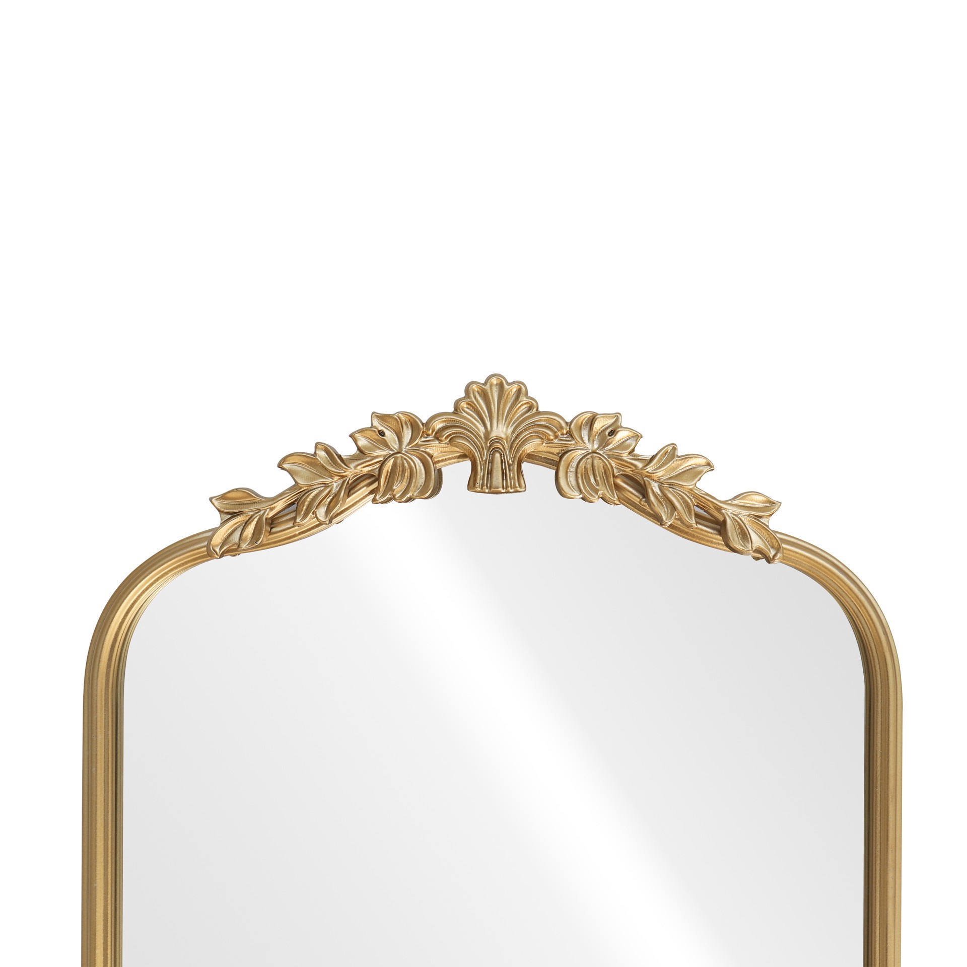 slide 3 of 6, 18" X 27" Ornate Arch Wall Mirror In Gold Metal Frame By Ashland, 18 in x 27 in