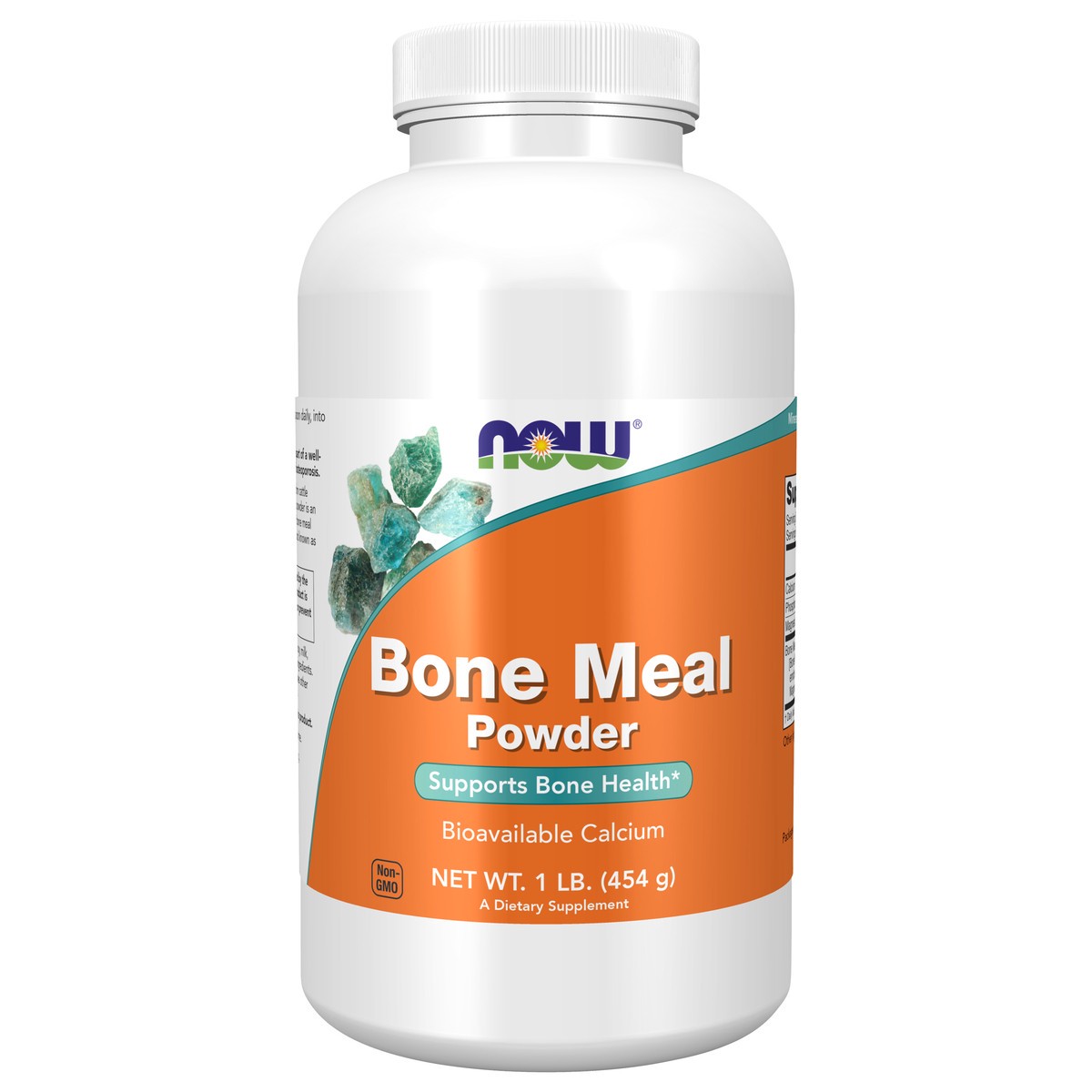 slide 1 of 4, NOW Bone Meal Powder - 1 LB., 1 lb