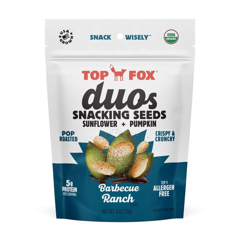 slide 1 of 5, Top Fox Barbecue Ranch Snacking Duo Pumpkin + Sunflower Seeds - 5.5oz, 5.5 oz