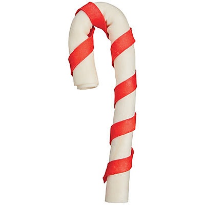 slide 1 of 1, Woof and Whiskers 10 in Candy Cane Rawhide, 1 ct