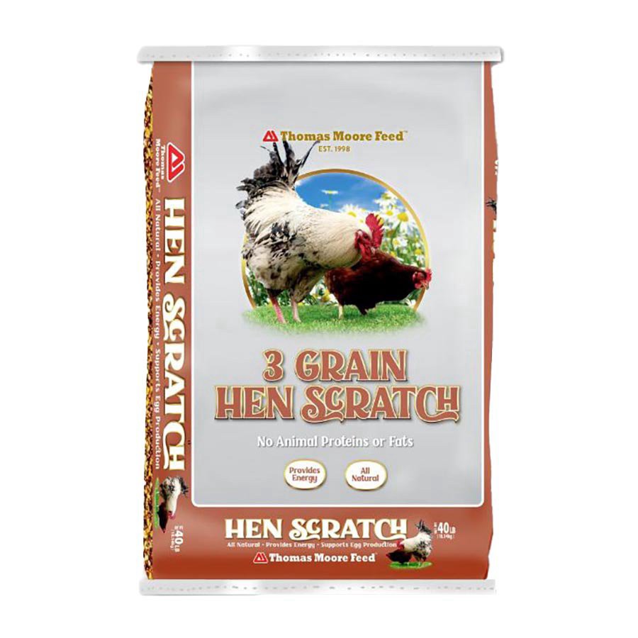 slide 1 of 1, Thomas Moore Feed Thomas Moore 3 Grain Hen Scratch, 40 lb