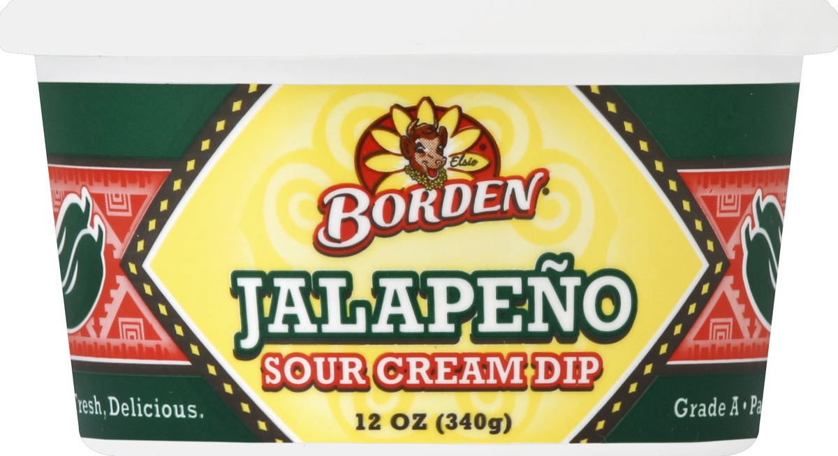 slide 3 of 3, Borden Jalapeno Sour Cream Dip, 12 oz