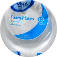 slide 1 of 3, Kroger Home Sense Foam Plates, 50 ct