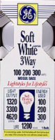 slide 1 of 1, GE 100/200/300-Watt 3-Waysoft White Light Bulb, 1 ct
